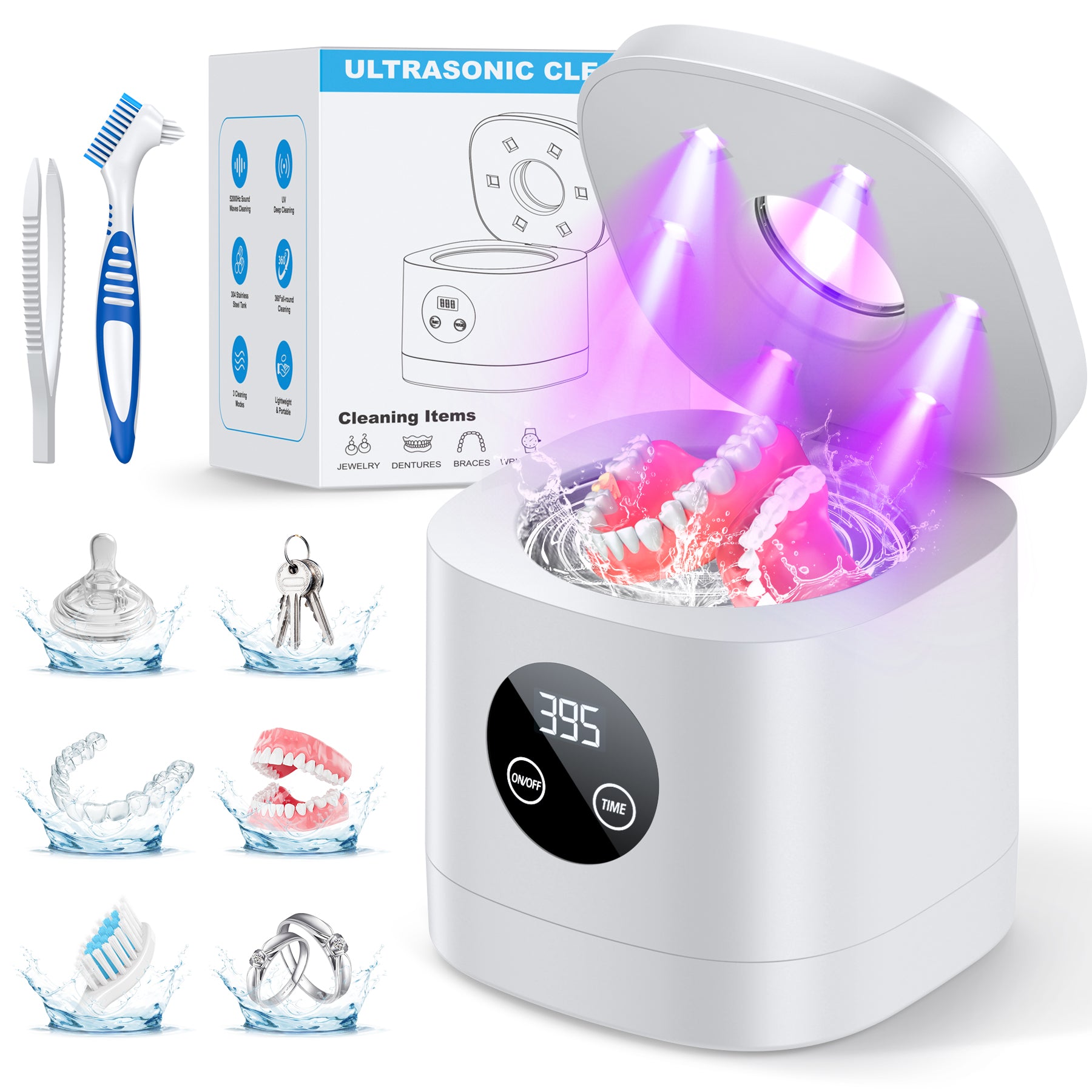 U200 52kHzUltrasonic Denture Cleaner