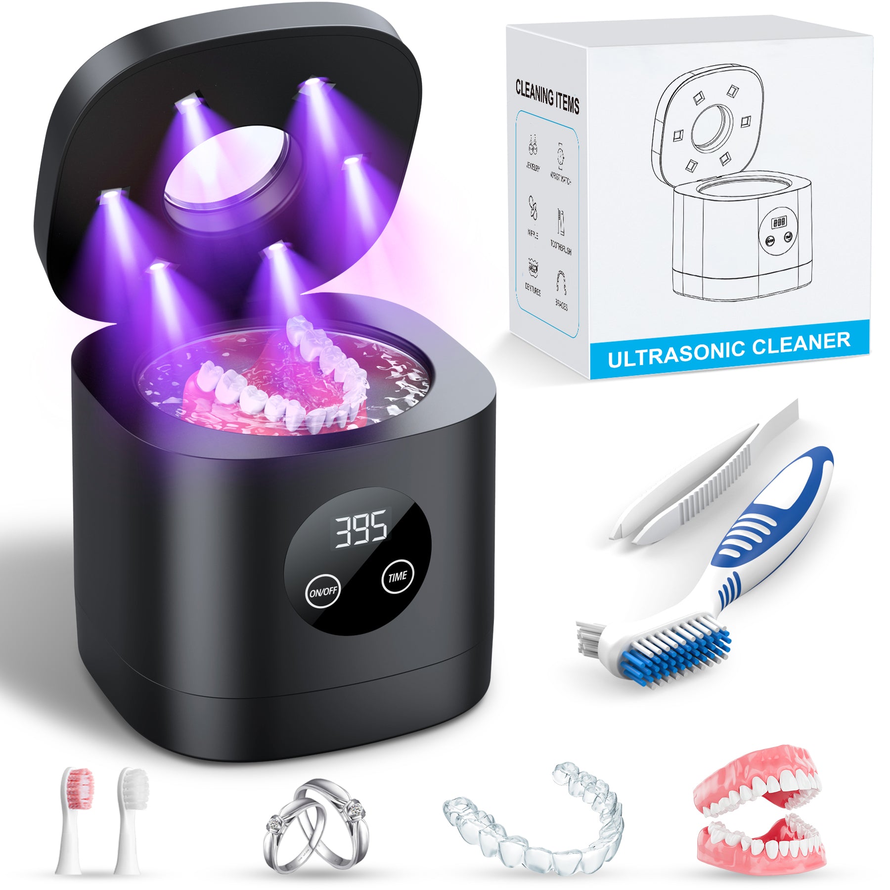 U200 52kHzUltrasonic Denture Cleaner